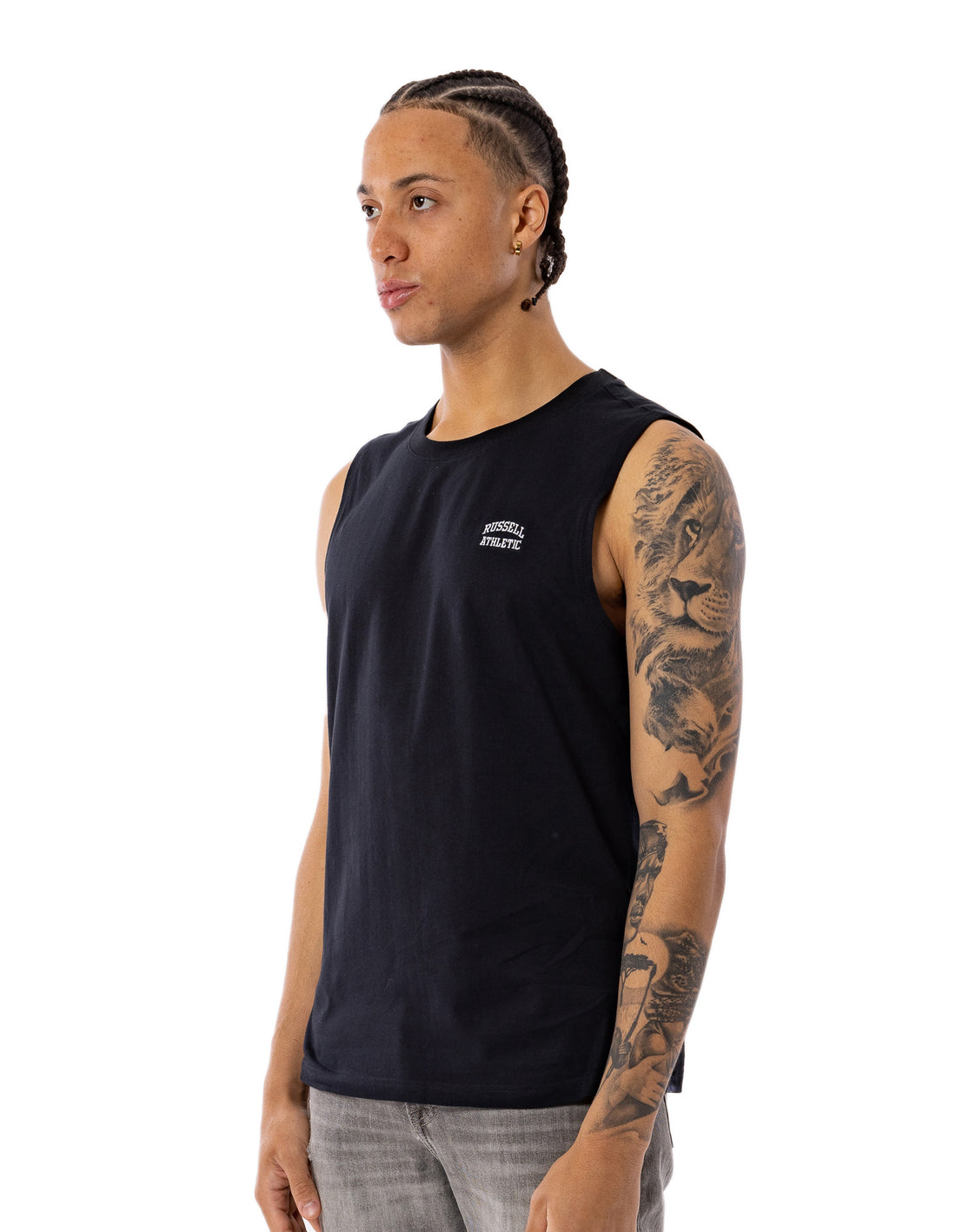 Russell Athletic Originals Muscle Magliette Uomo Nere | 9240MSPIV