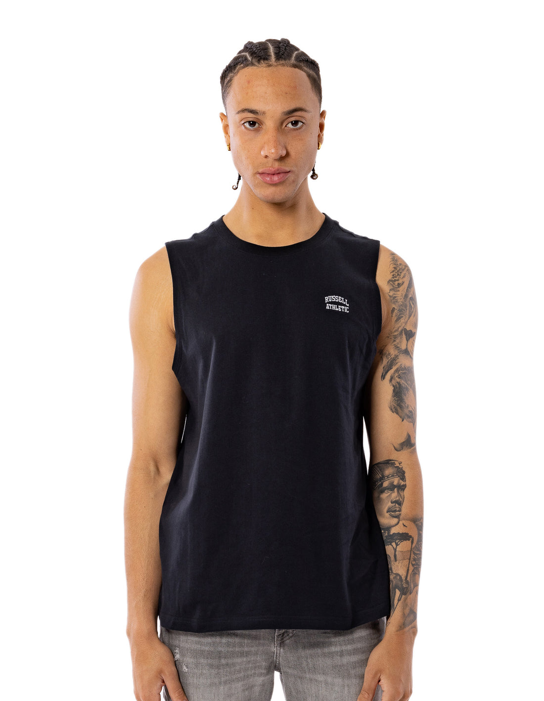 Russell Athletic Originals Muscle Magliette Uomo Nere | 9240MSPIV